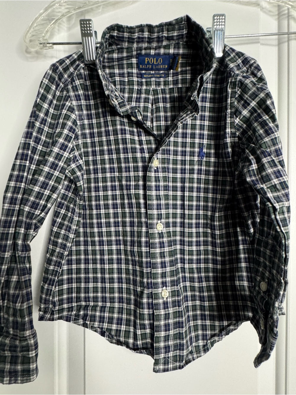 Boys Polo by Ralph Lauren Plaid Button Up Size 3/3T